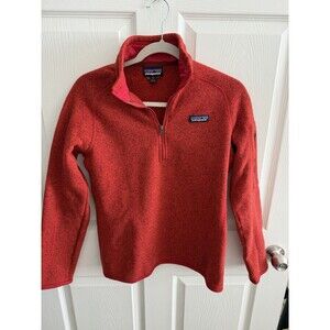 Patagonia Women’s Better Sweater 1/4 Zip Fleece Size M Red